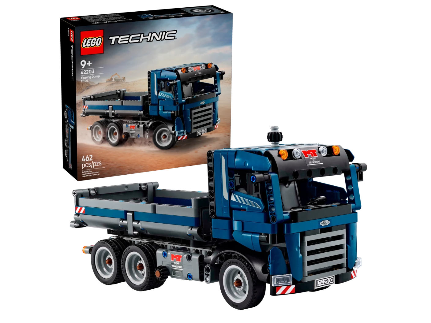 Vrachtwagen met kiepfunctie