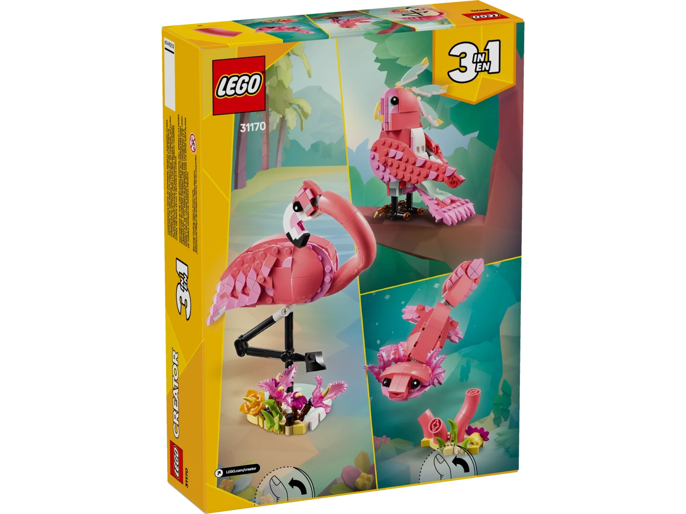 Wilde dieren: roze flamingo