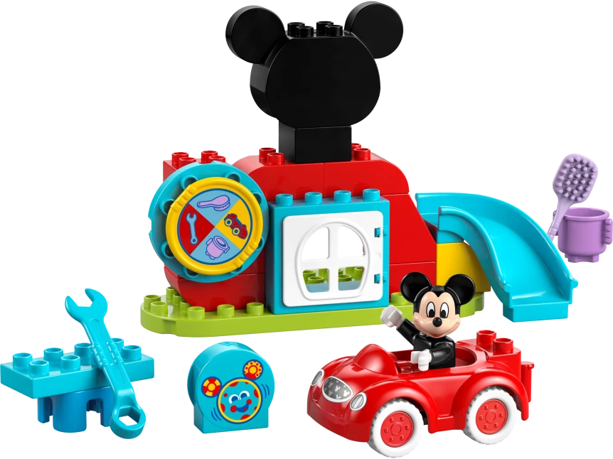 Mickey Mouse clubhuis en auto