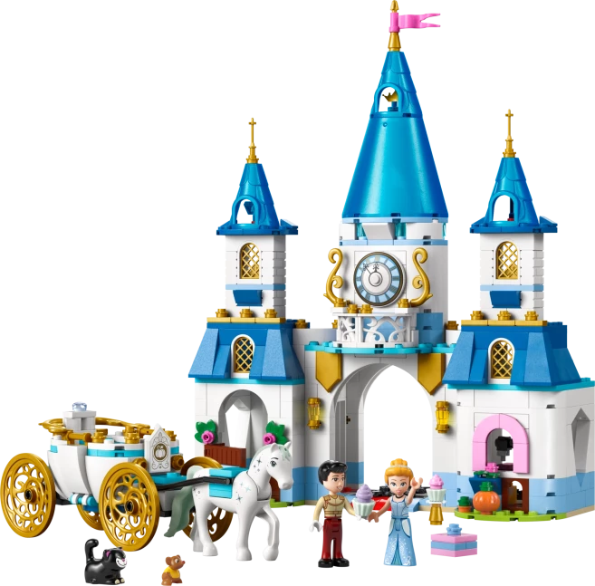 Assepoesters kasteel en paardenkoets