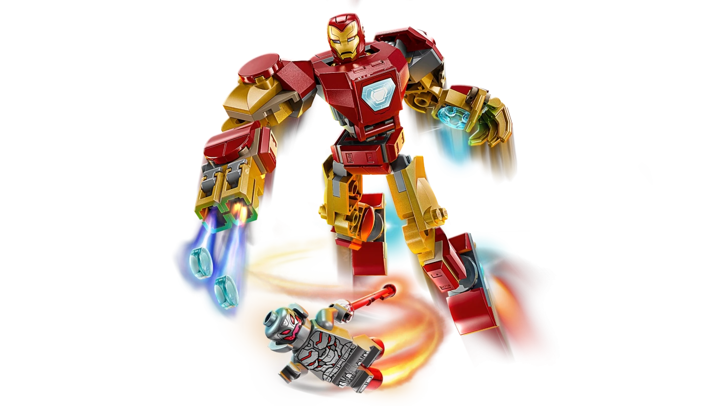 Iron Man mecha vs. Ultron