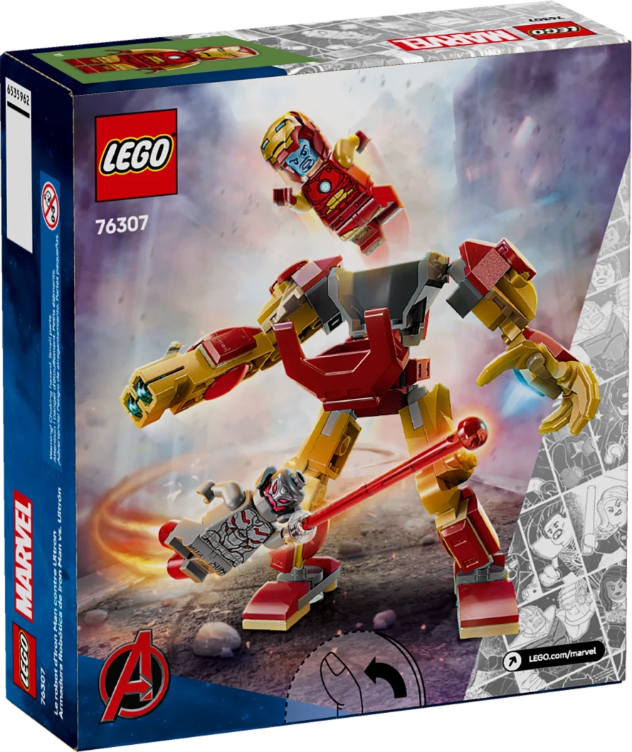 Iron Man mecha vs. Ultron