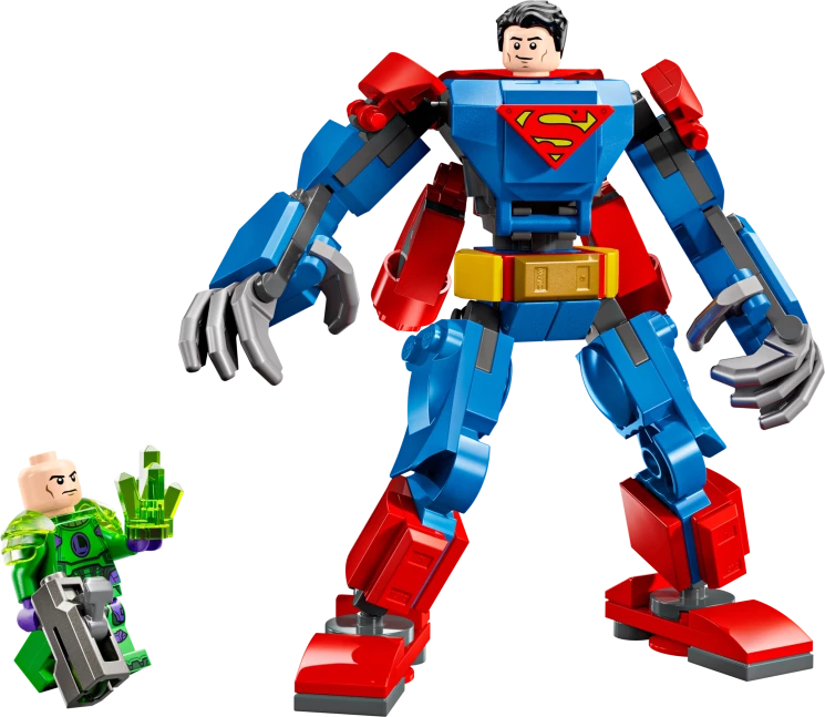 Superman mecha vs. Lex Luthor