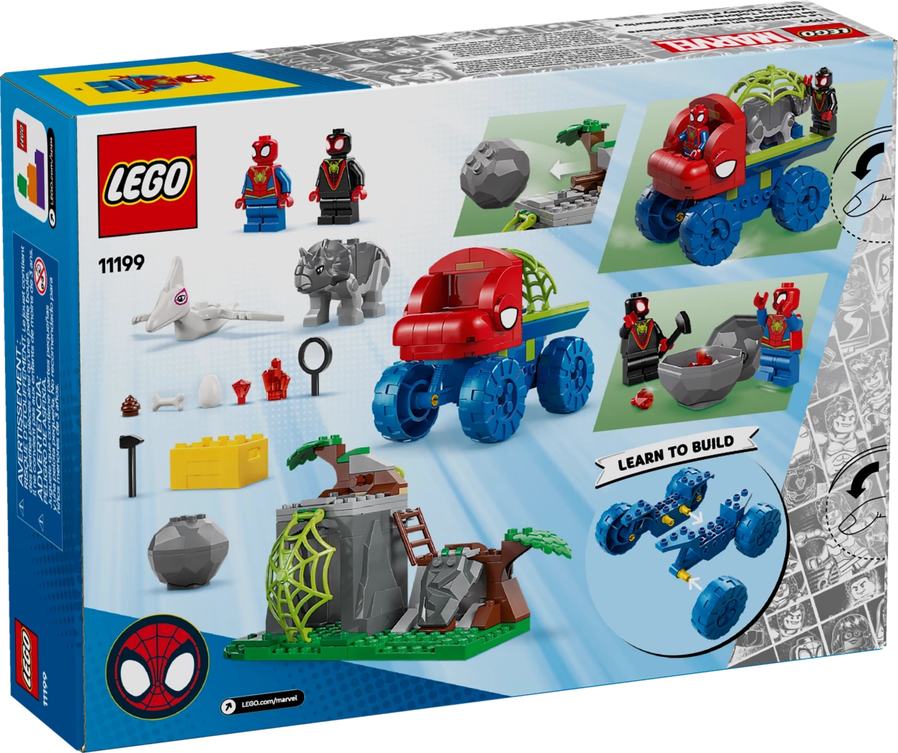 Team Spidey reddingsmissie met dinotruck