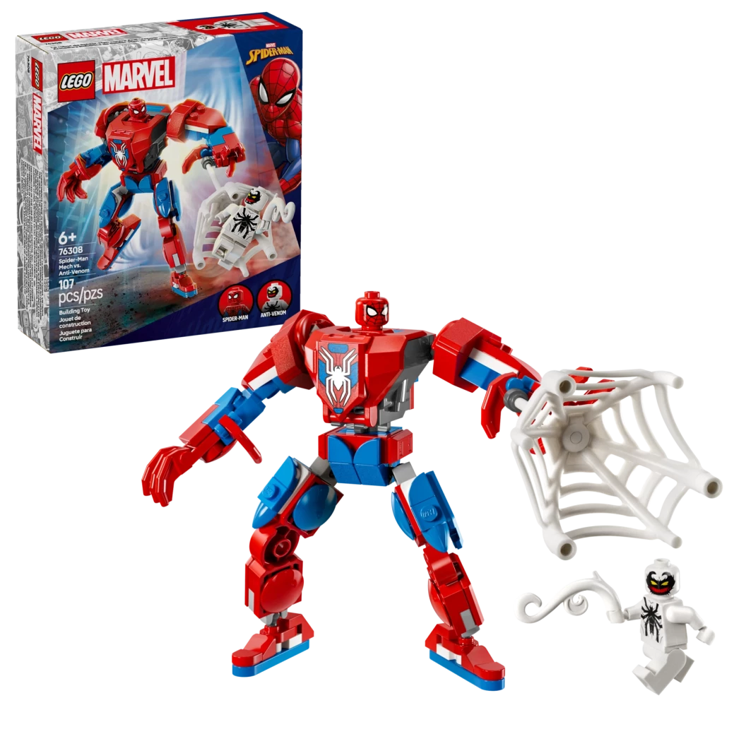 Spider-Man mecha vs. Anti-Venom