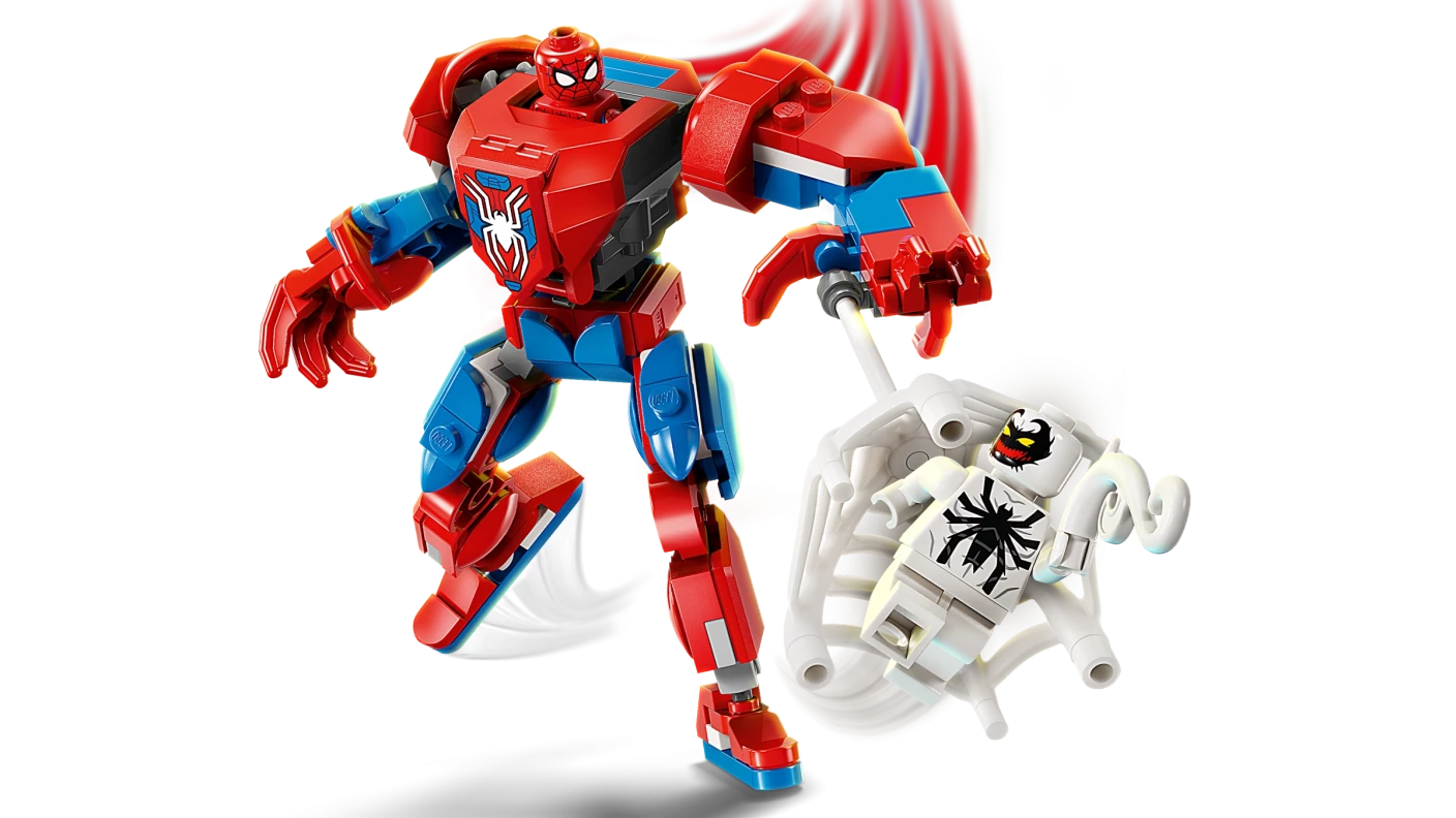 Spider-Man mecha vs. Anti-Venom