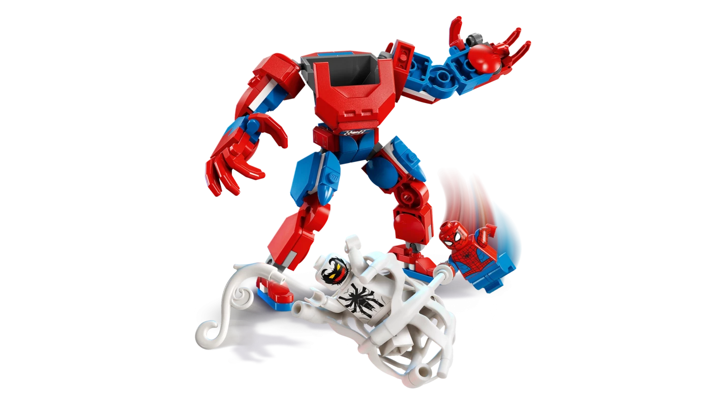 Spider-Man mecha vs. Anti-Venom