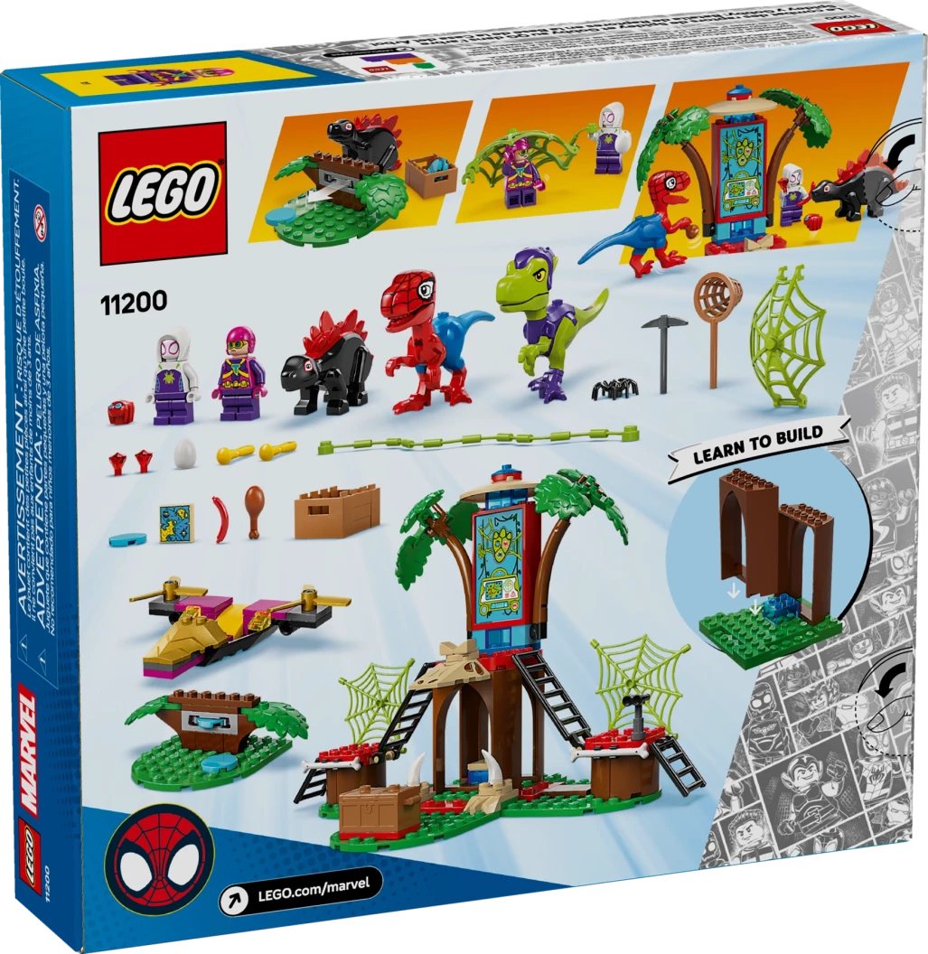 Spidey en Gobby's raptorstrijd bij de boomhut