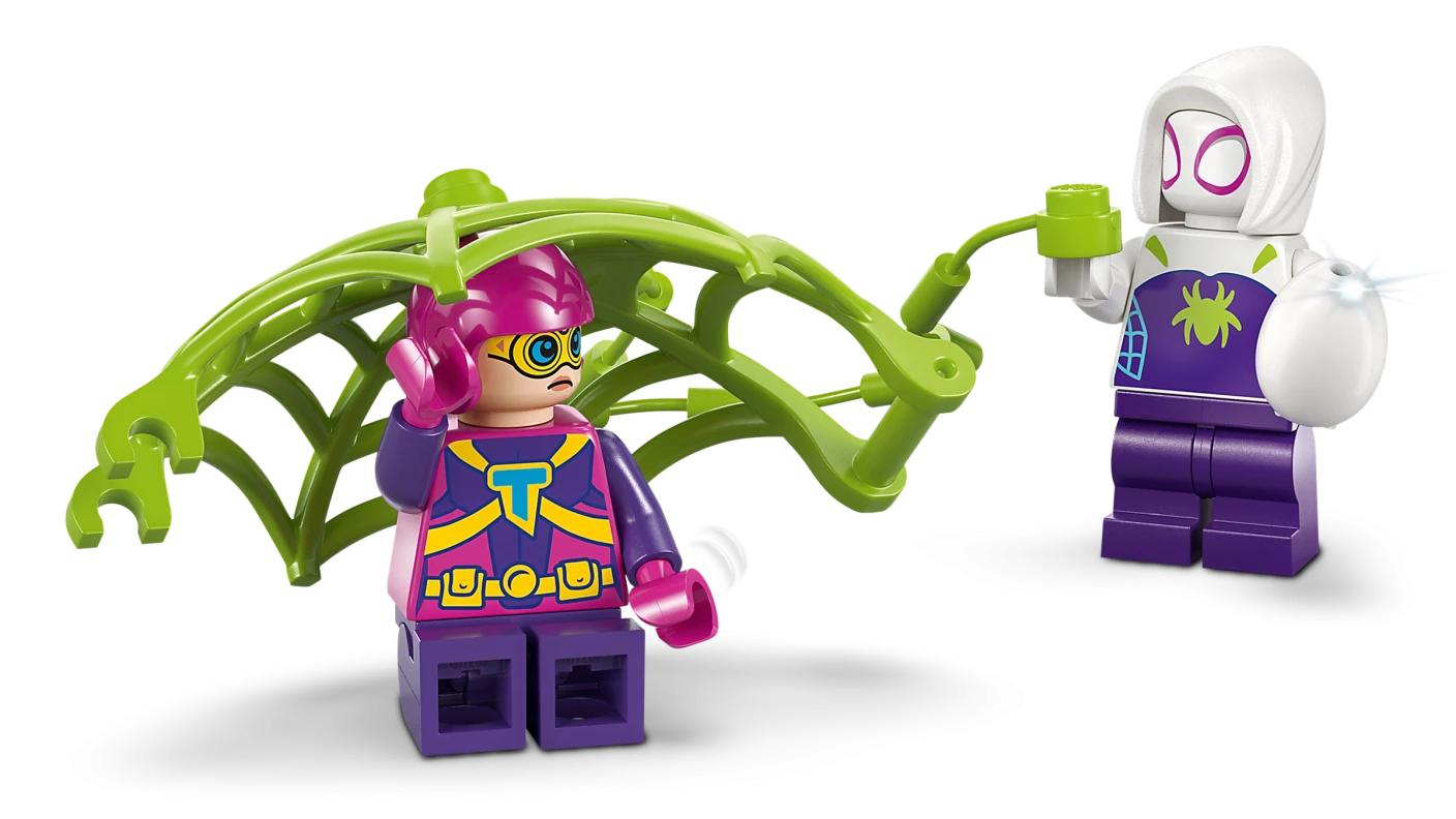 Spidey en Gobby's raptorstrijd bij de boomhut