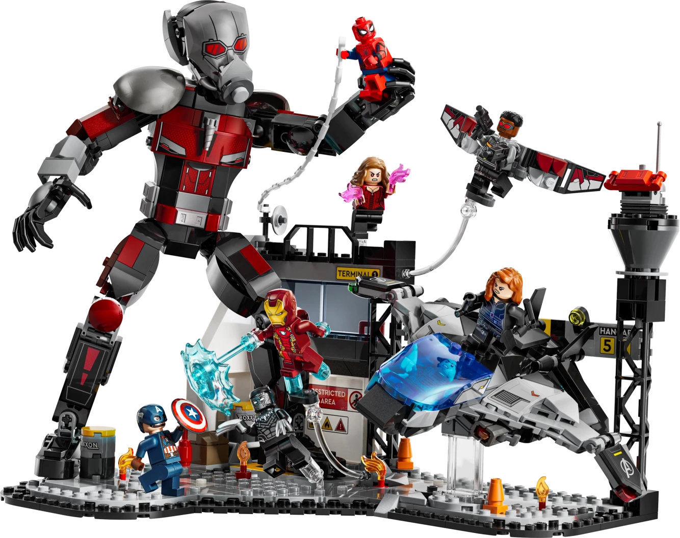 Captain America: Civil War actiescène