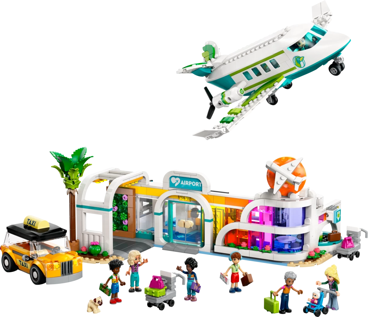 Heartlake City vliegveld en vliegtuig