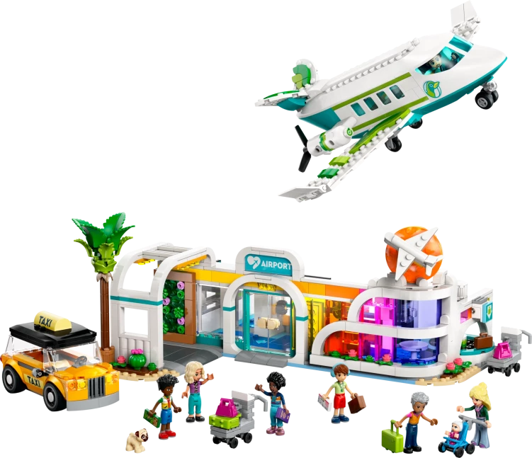 Heartlake City vliegveld en vliegtuig