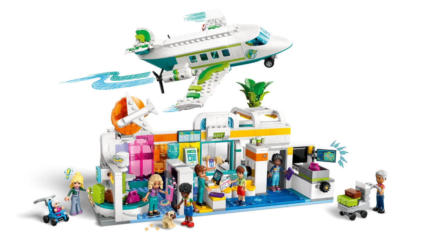Heartlake City vliegveld en vliegtuig