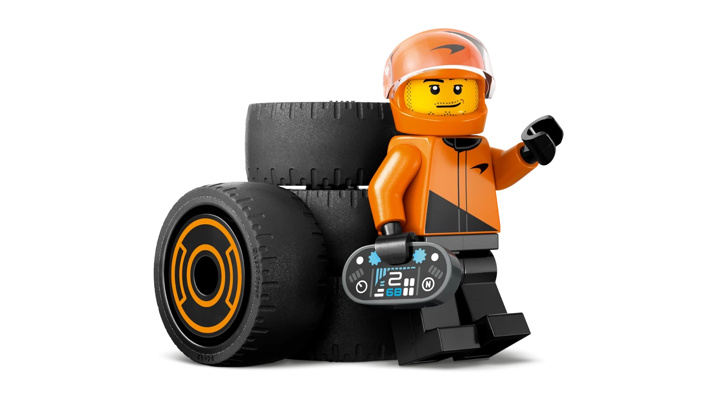 F1® coureur met McLaren racewagen