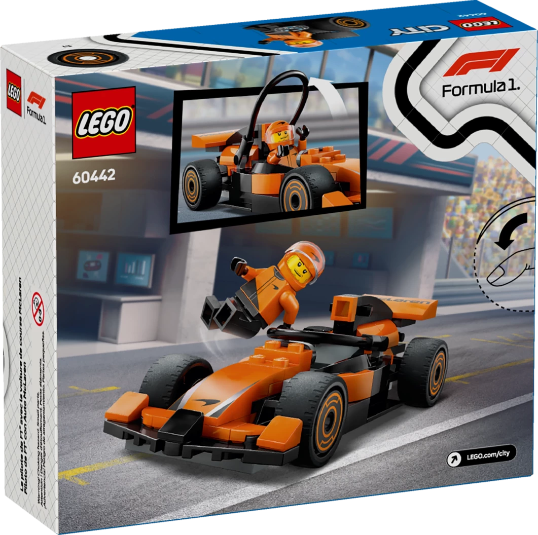 F1® coureur met McLaren racewagen
