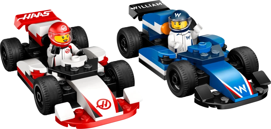 F1 Williams Racing en Haas F1 racewagens