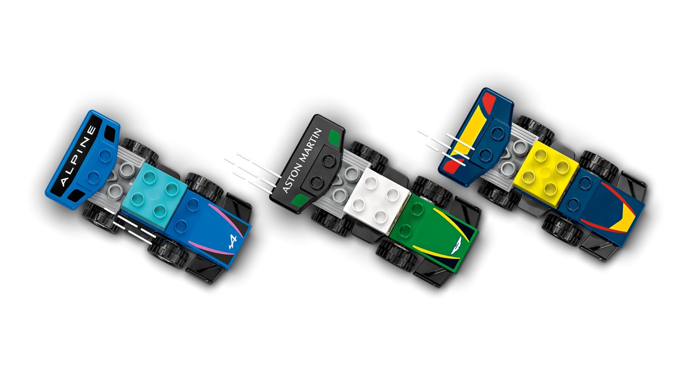 F1® team racewagens en coureurs