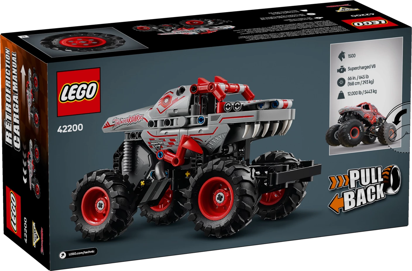Monster Jam™ ThunderROARus™ pull-back