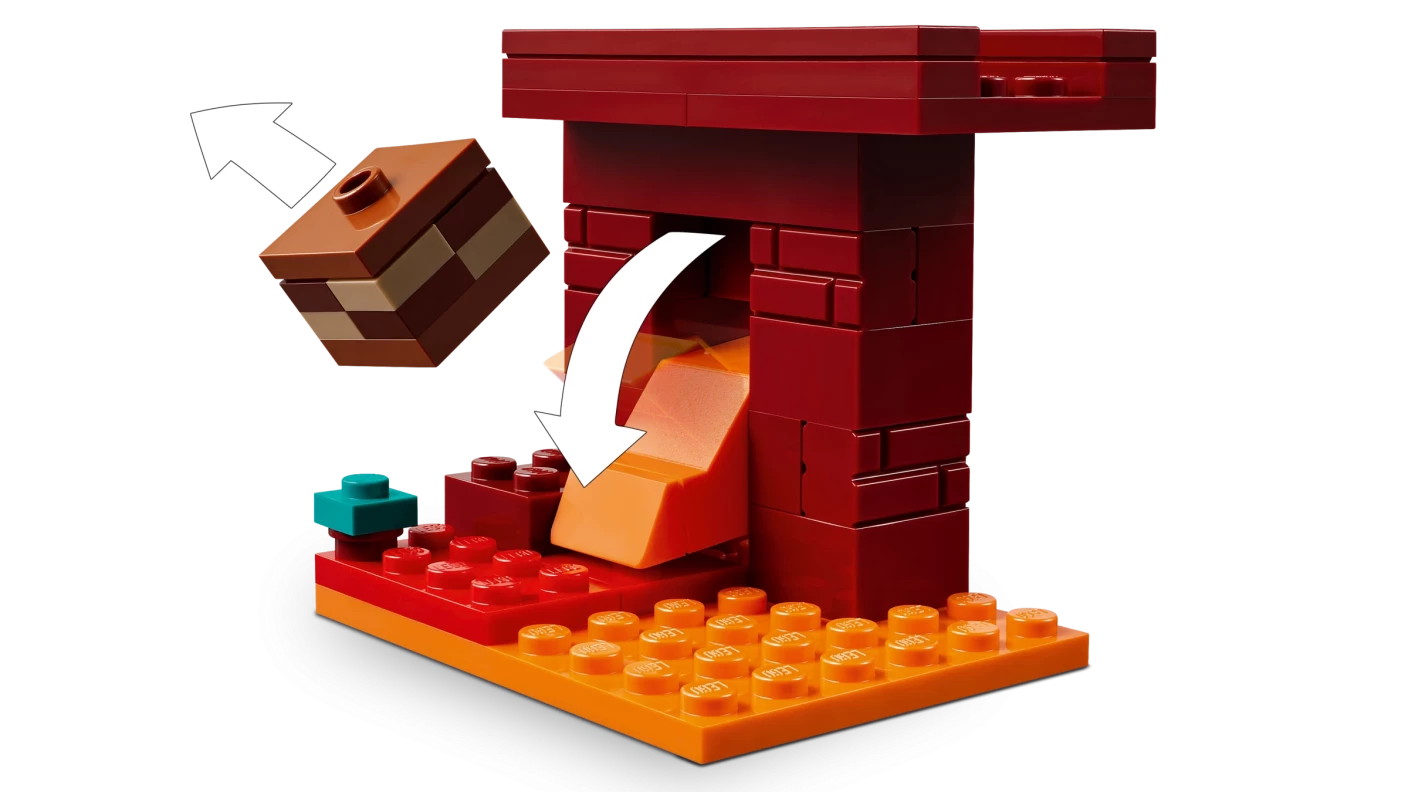 De lavastrijd in de Nether