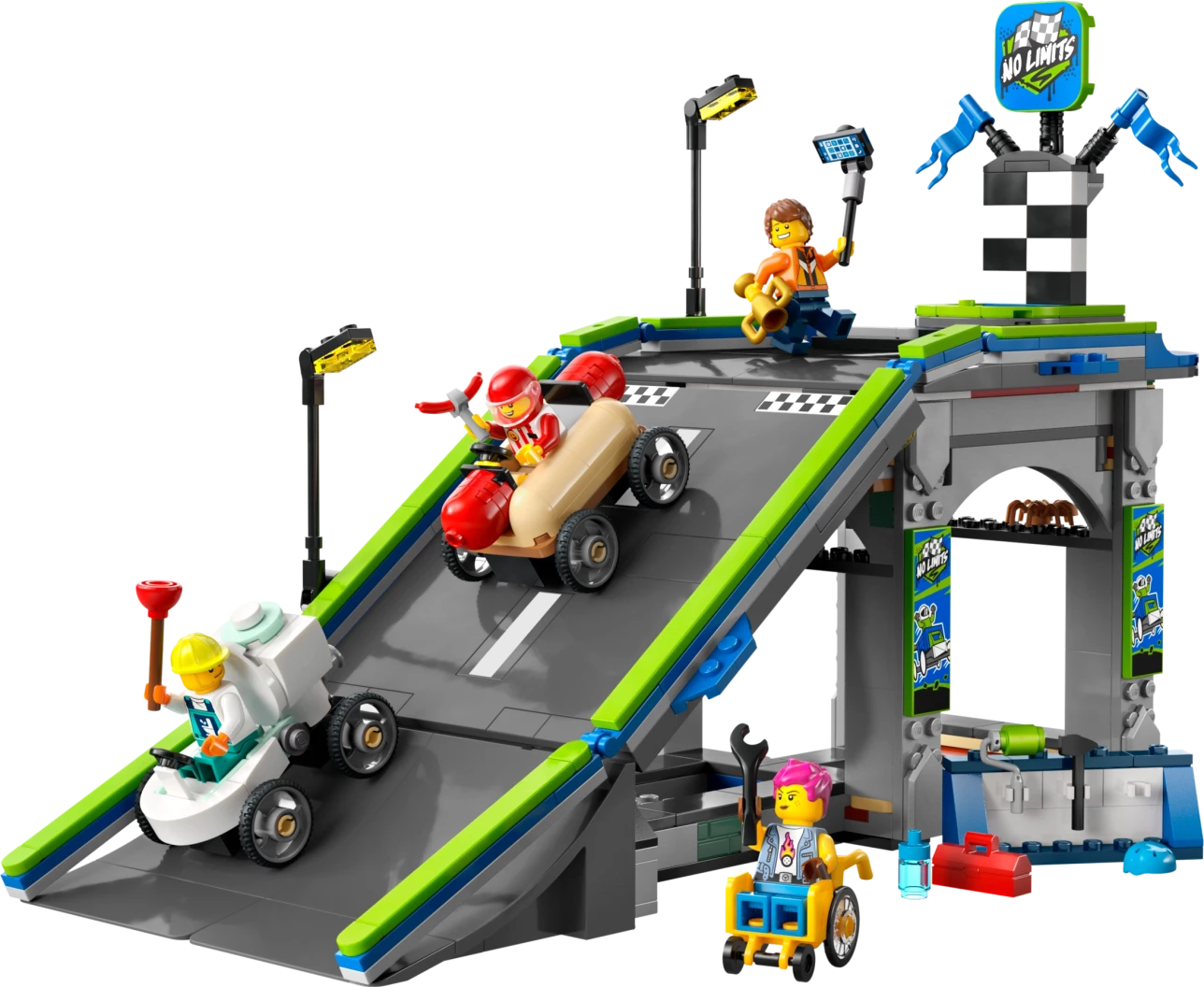 Snelle schans voor raceauto's