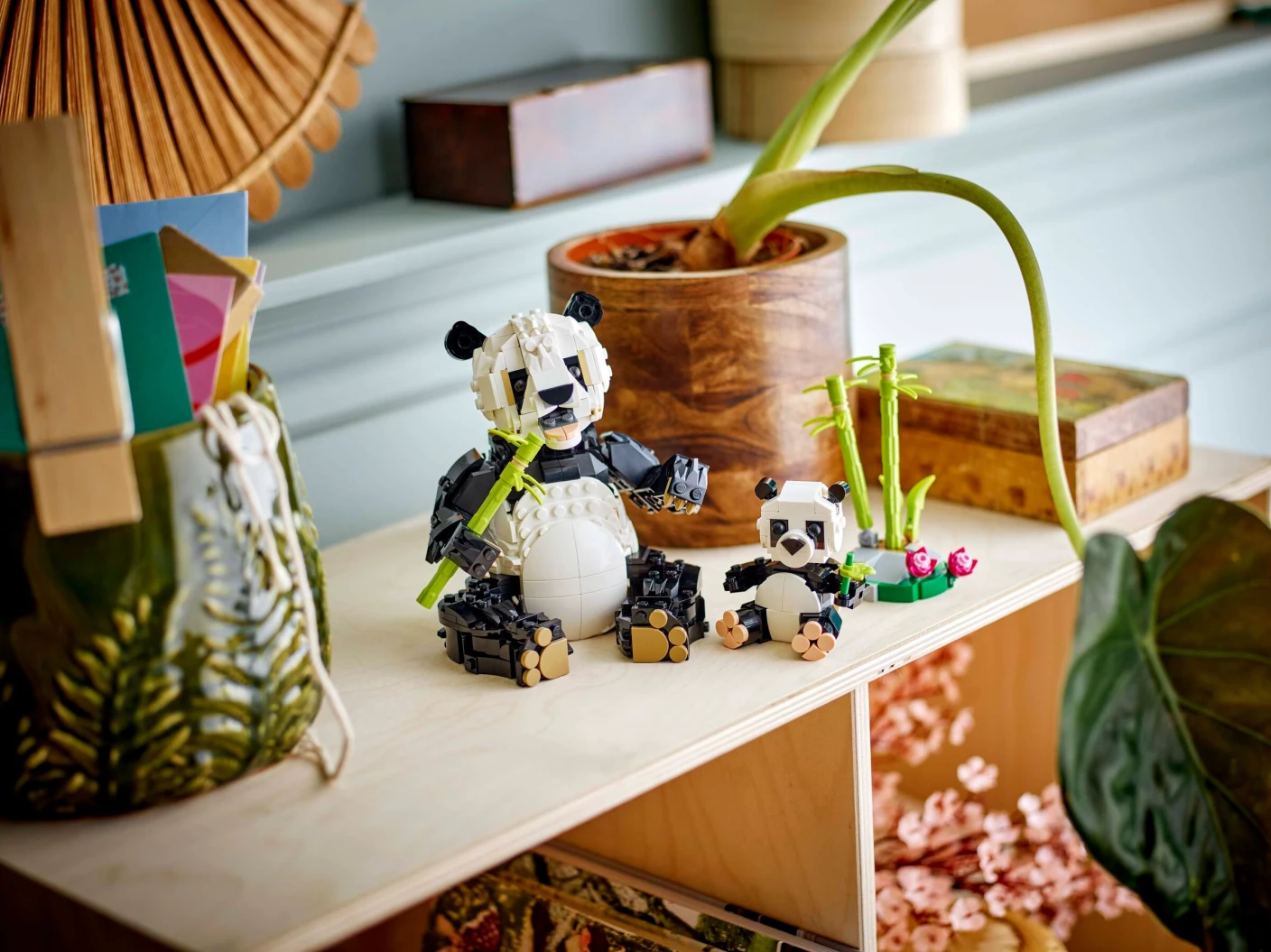Wilde dieren: pandafamilie