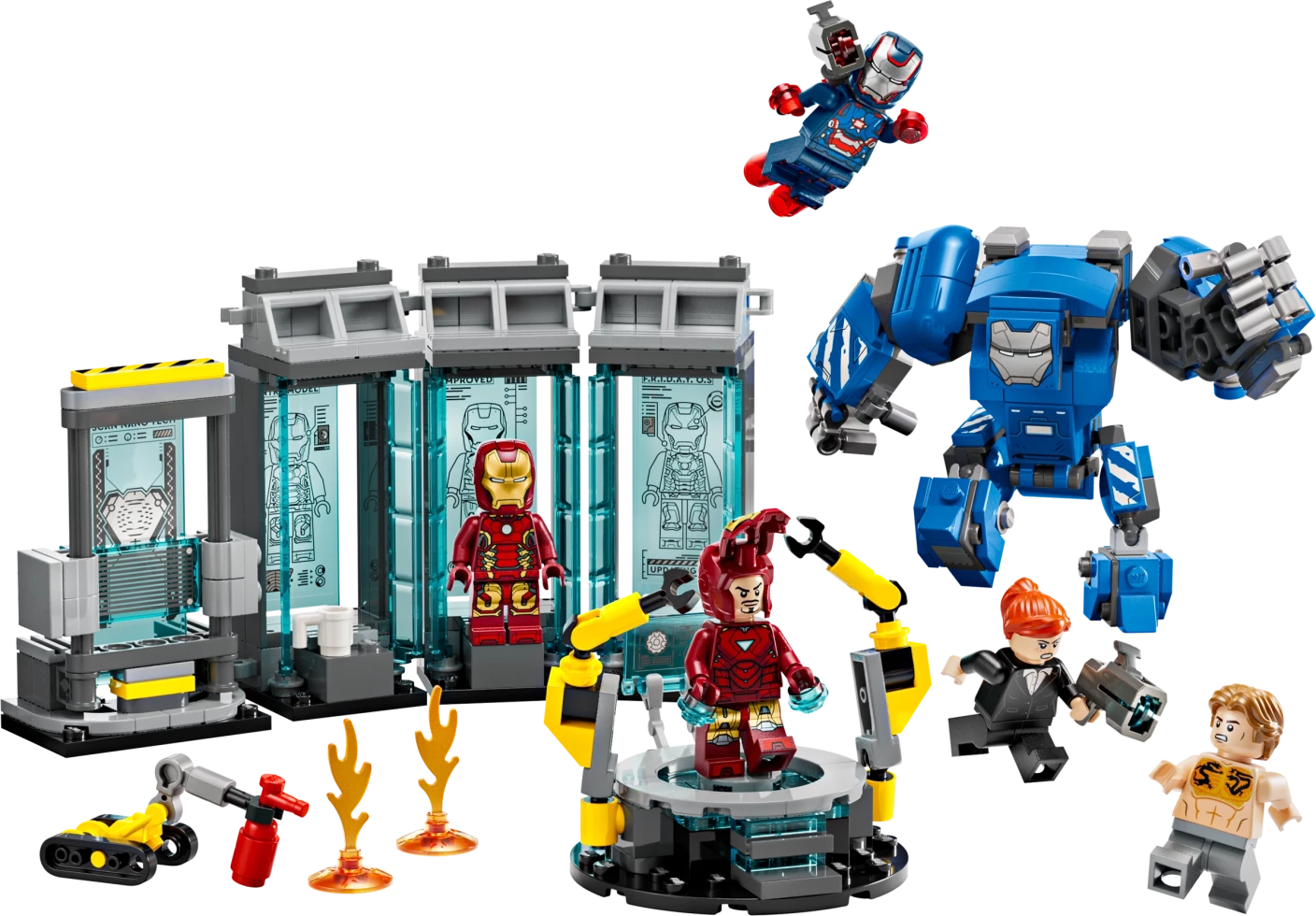 Iron Mans laboratorium: harnasruimte