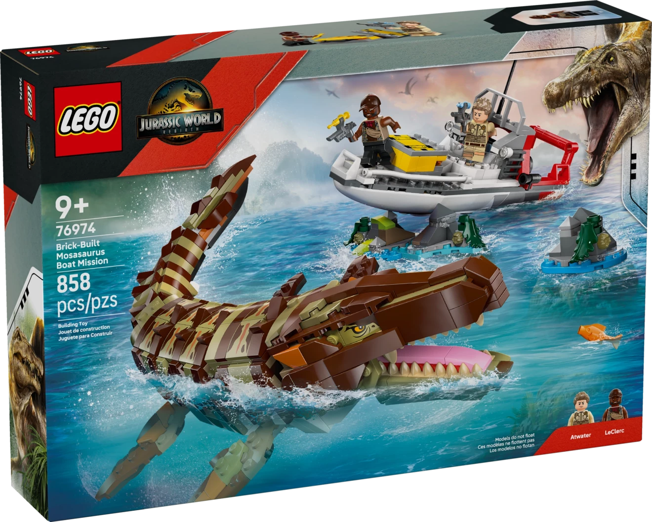 Bouwbare Mosasaurus bootmissie