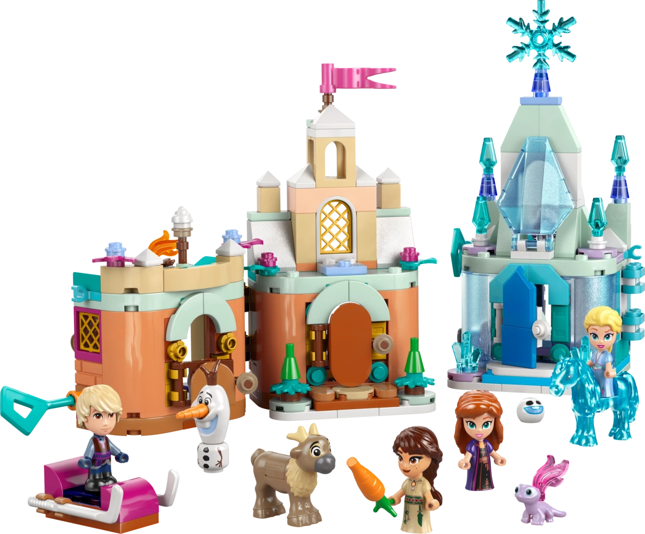 Mini kasteel van Arendelle en Elsa's ijspaleis