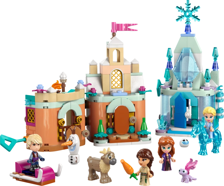 Mini kasteel van Arendelle en Elsa's ijspaleis