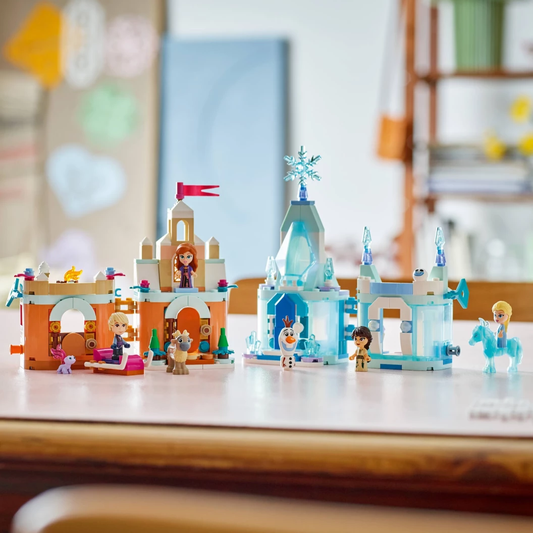 Mini kasteel van Arendelle en Elsa's ijspaleis