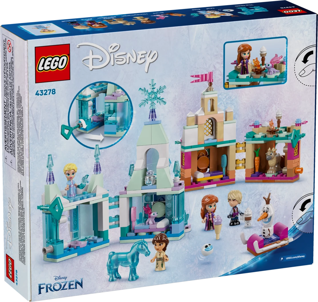 Mini kasteel van Arendelle en Elsa's ijspaleis