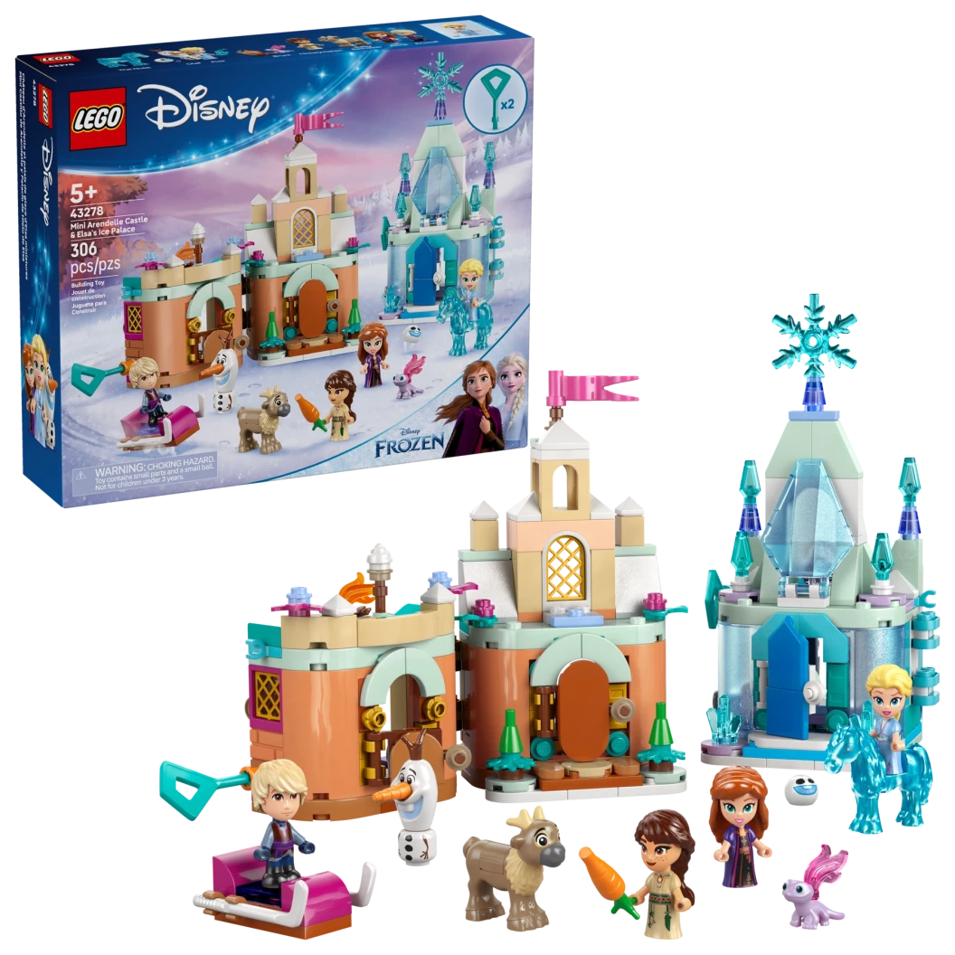Mini kasteel van Arendelle en Elsa's ijspaleis