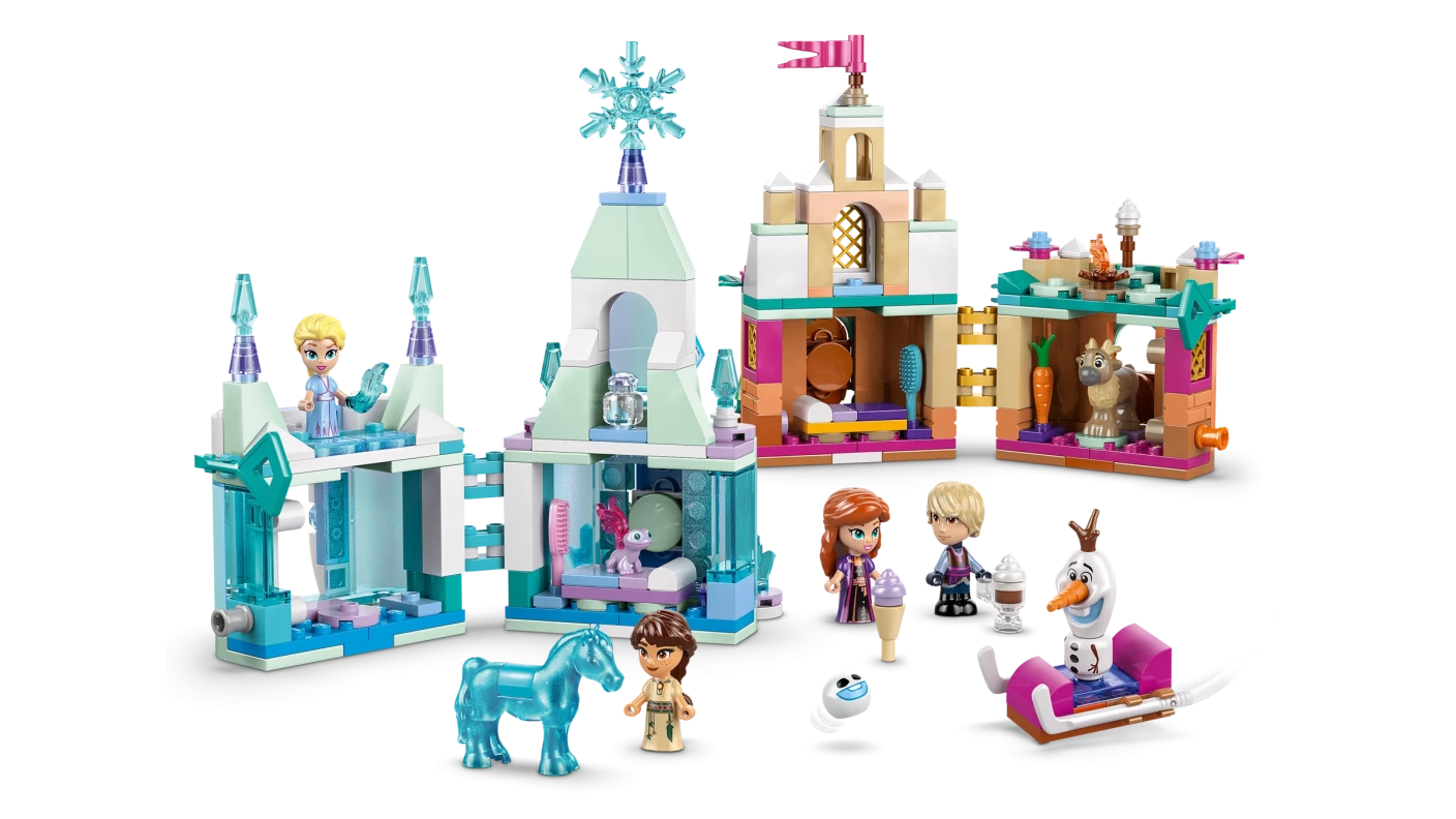 Mini kasteel van Arendelle en Elsa's ijspaleis