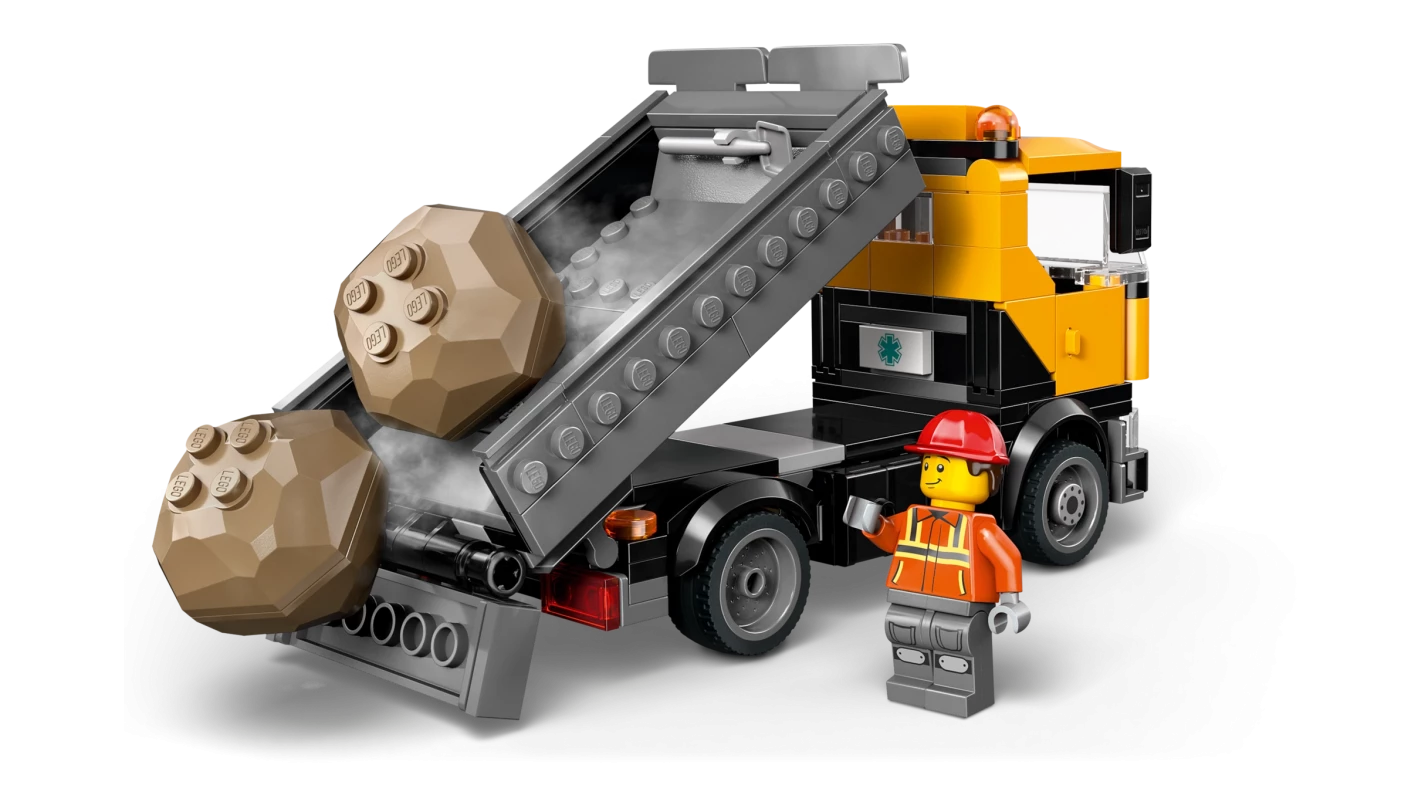Zware sleepwagen met kraan