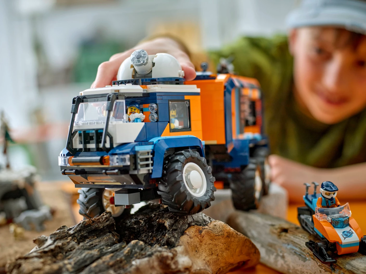 Laboratoriumtruck op de Noordpool