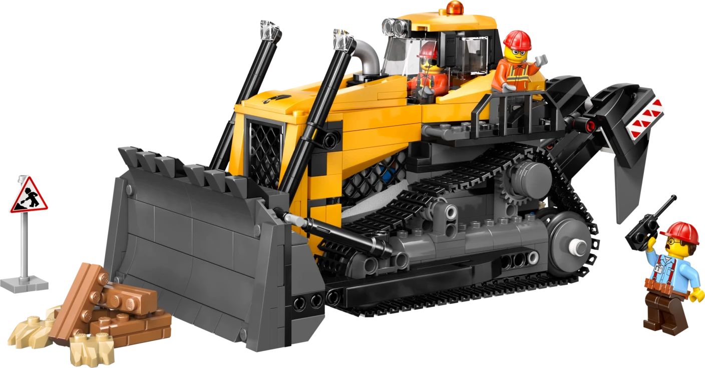 Gele bulldozer