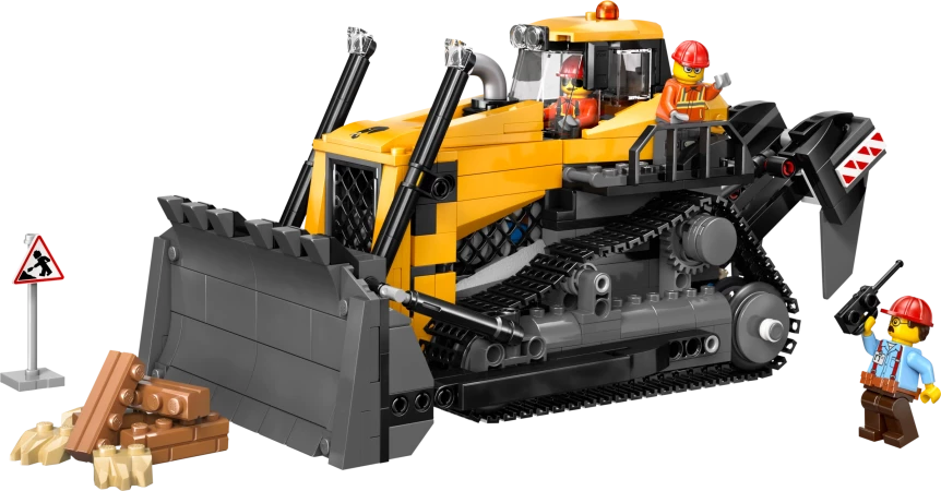 Gele bulldozer