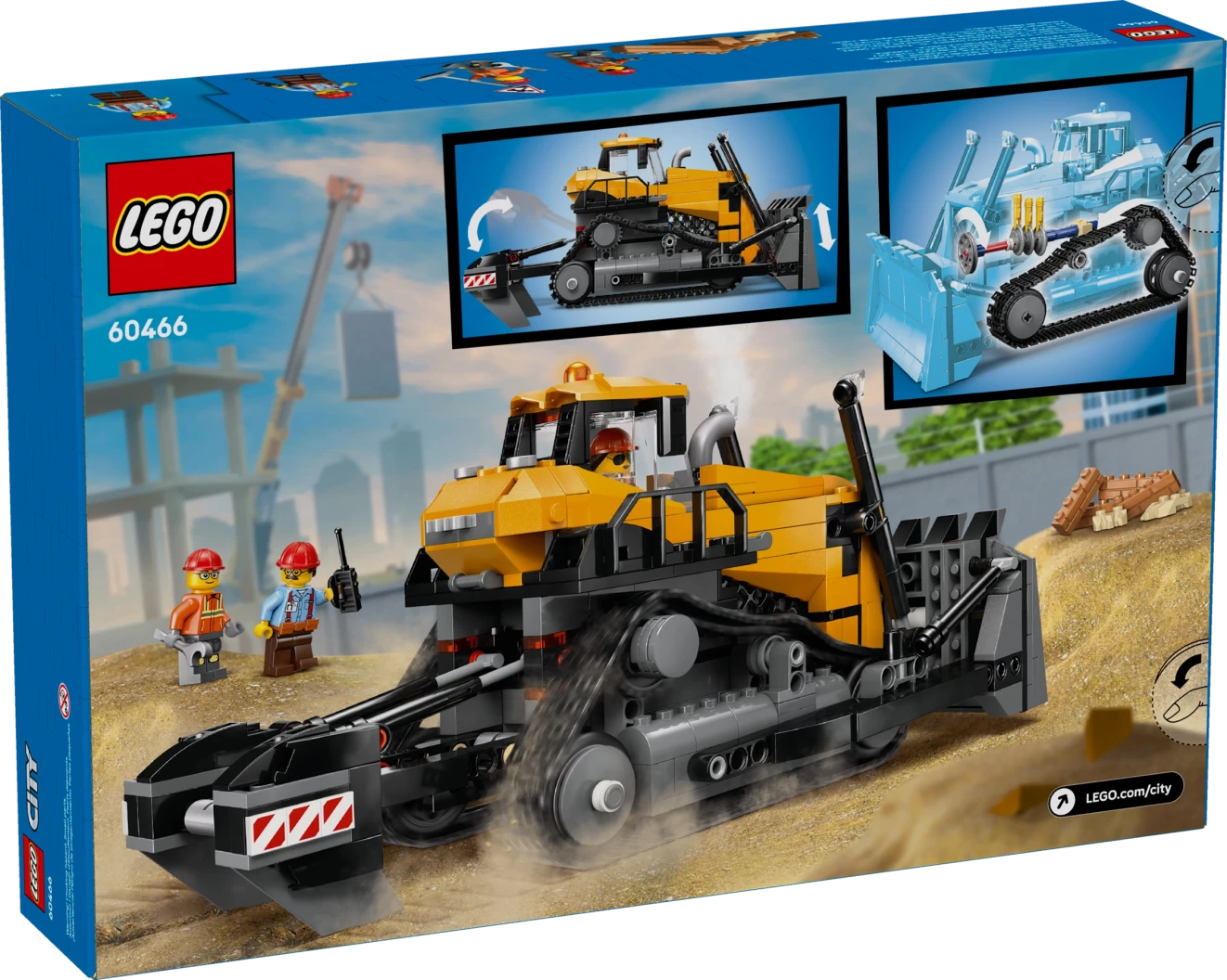 Gele bulldozer