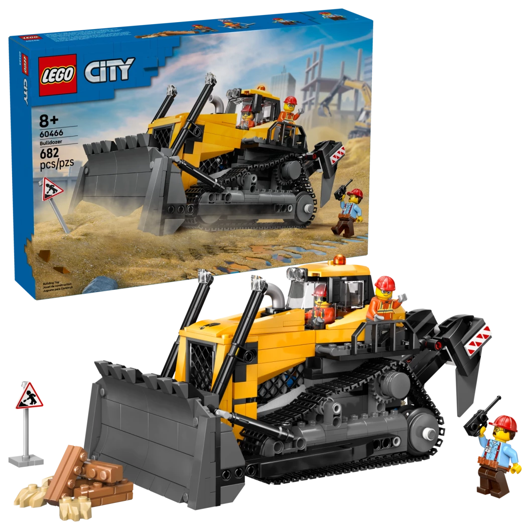 Gele bulldozer