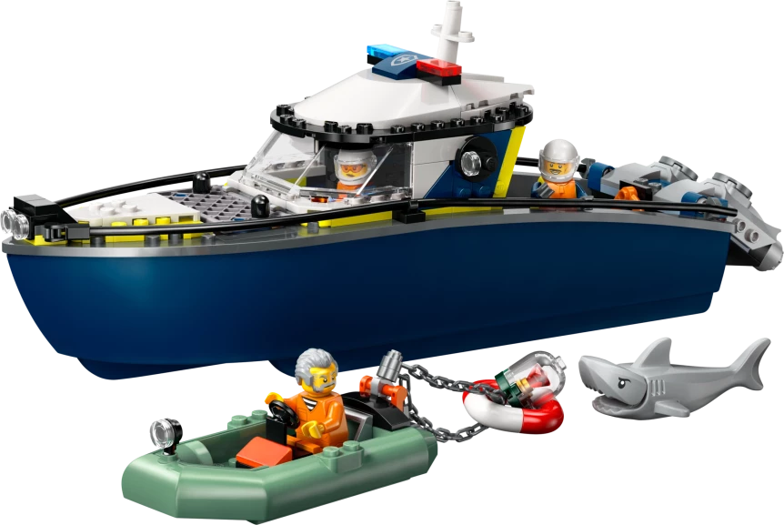 Achtervolging met politieboot