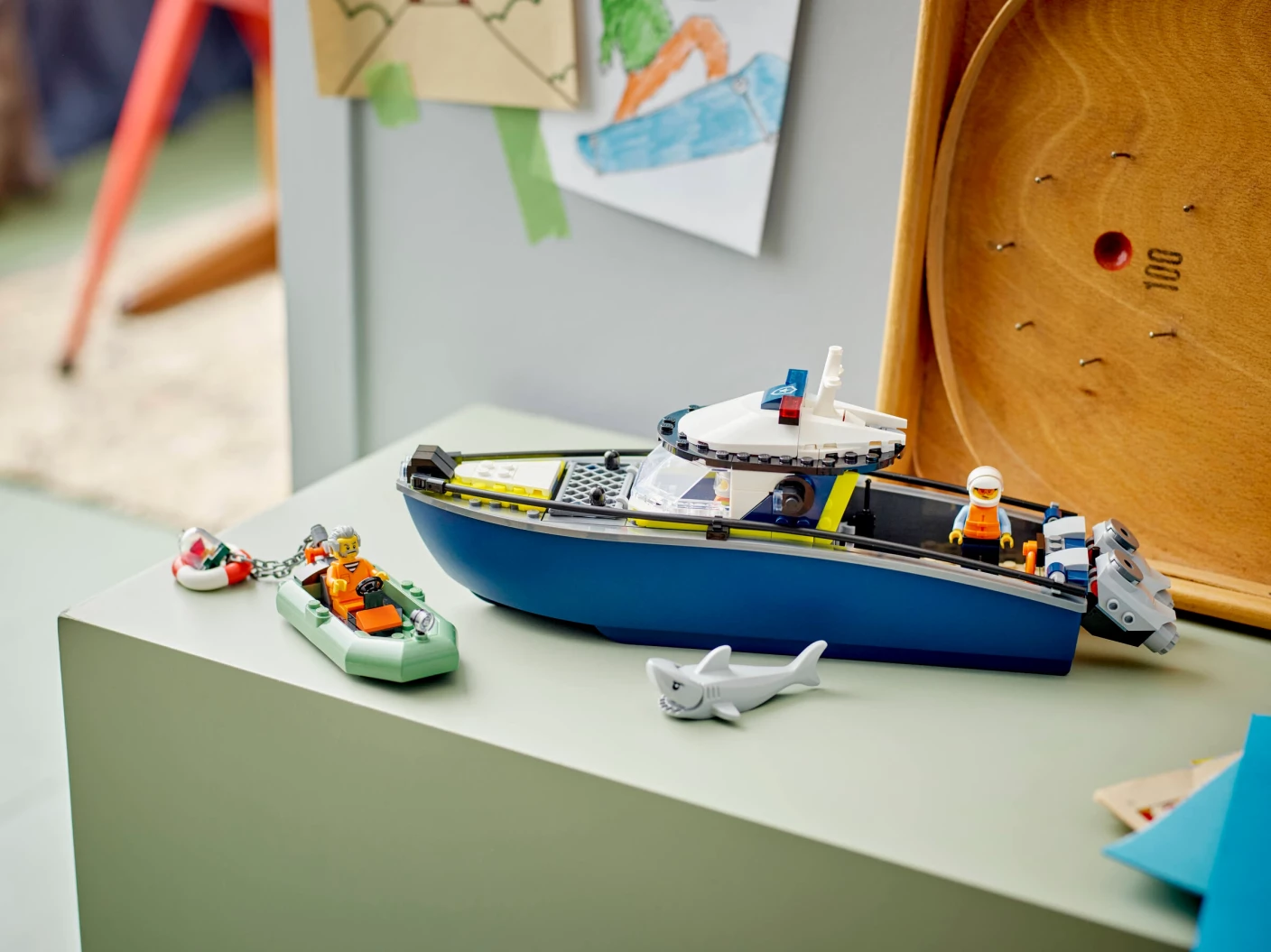 Achtervolging met politieboot