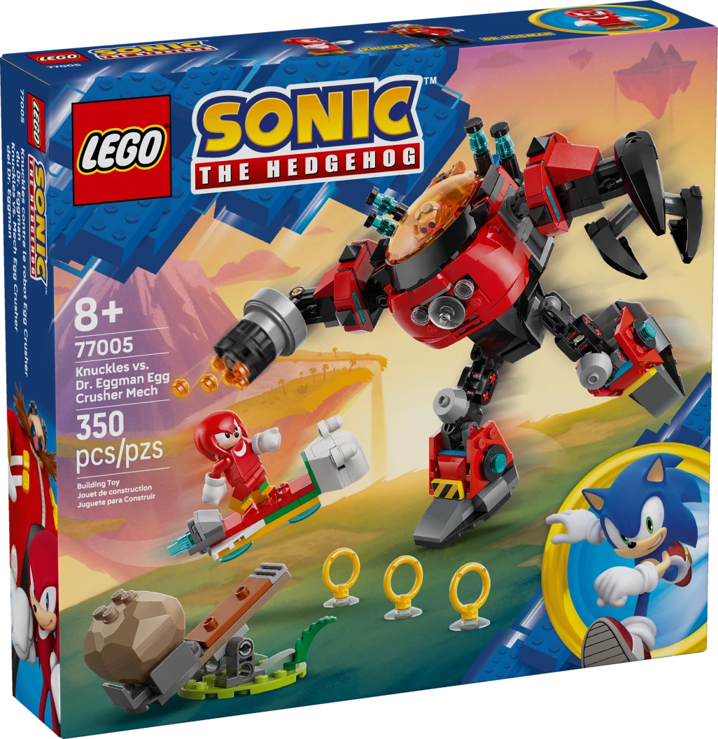 Knuckles vs. Dr. Eggman Egg Crusher mecha