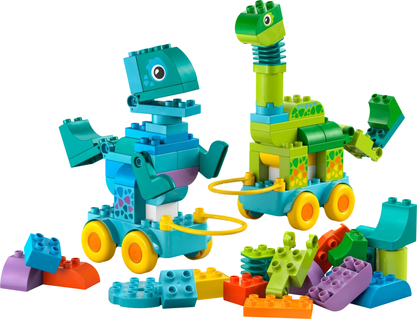 3-in-1 dinosaurussen op wielen