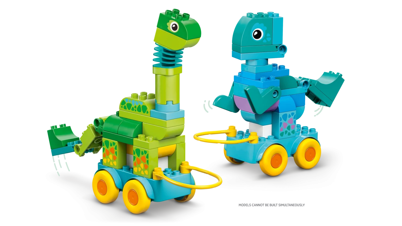 3-in-1 dinosaurussen op wielen