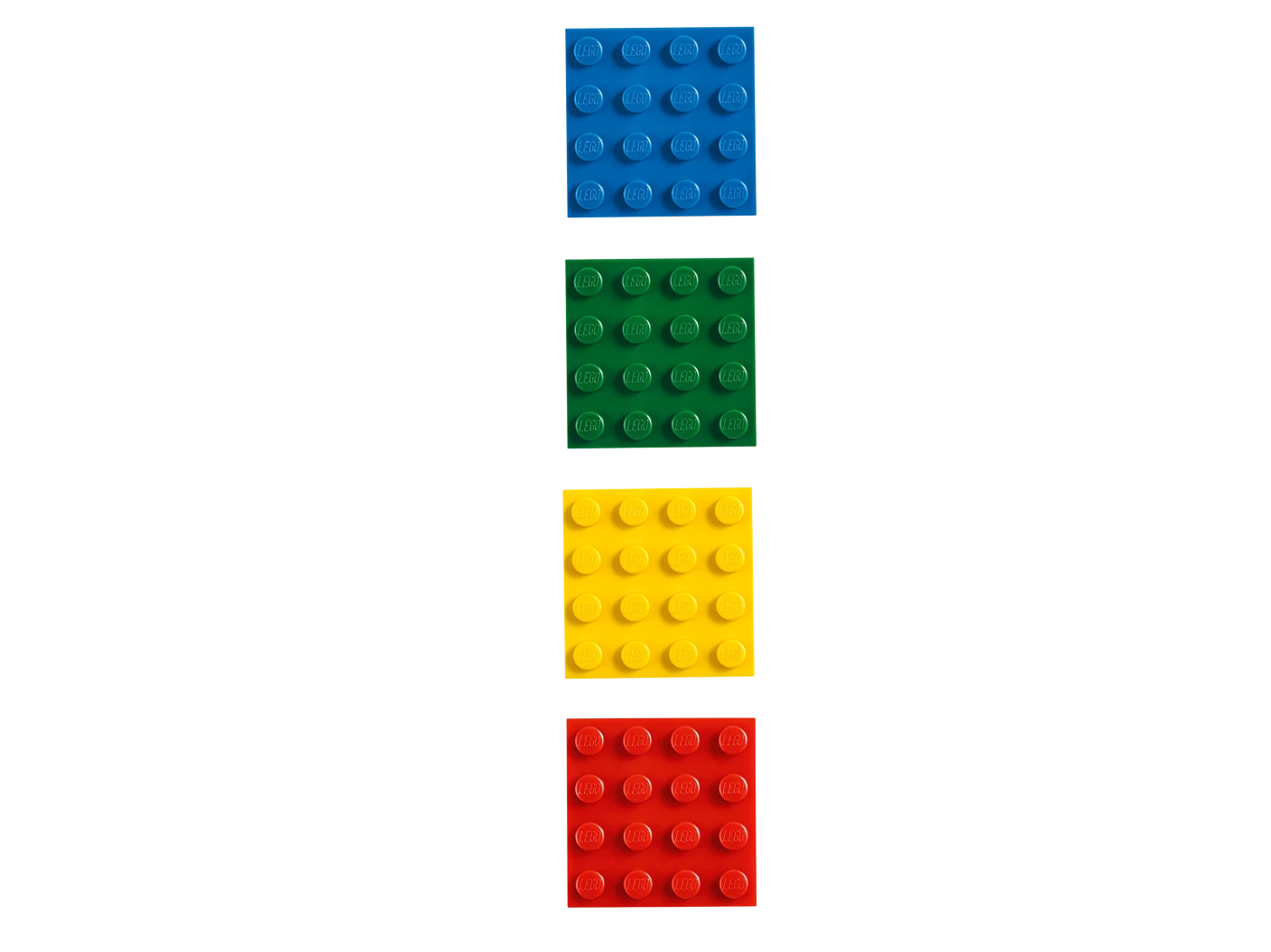 LEGO® 4x4 steenvormige magneten klassiek