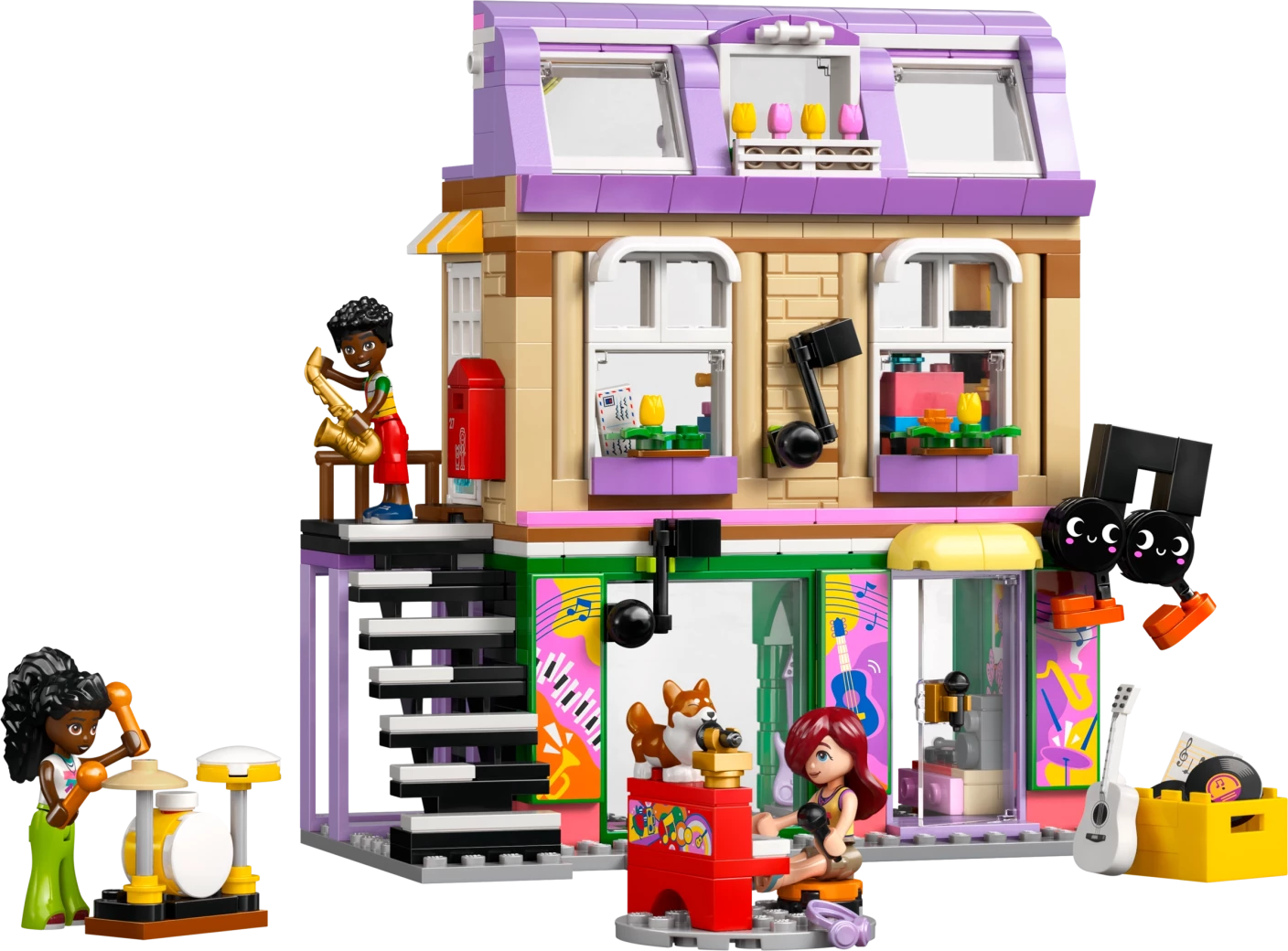Muziekwinkel en appartement