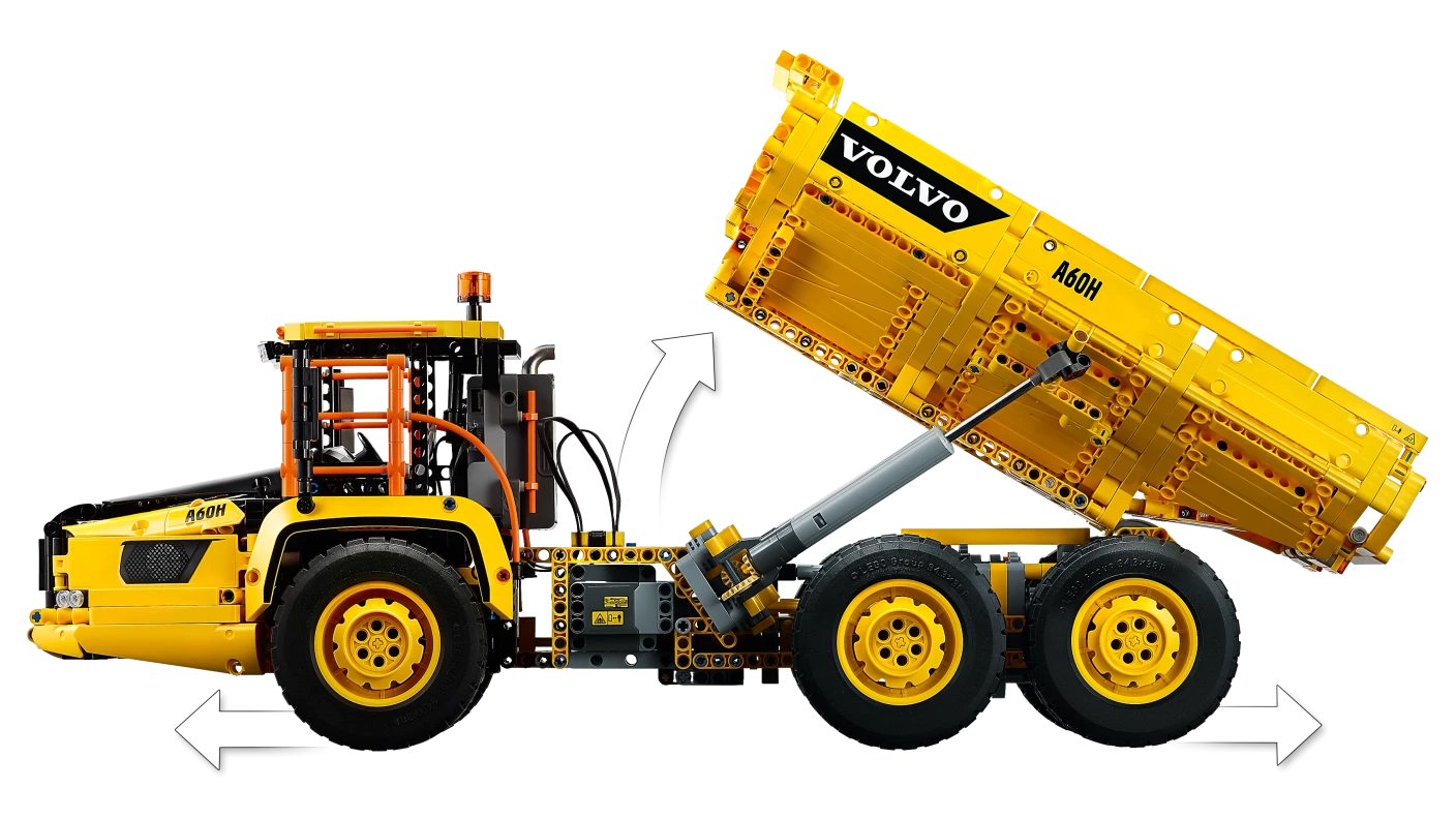 Volvo 6x6 Truck met kieptrailer