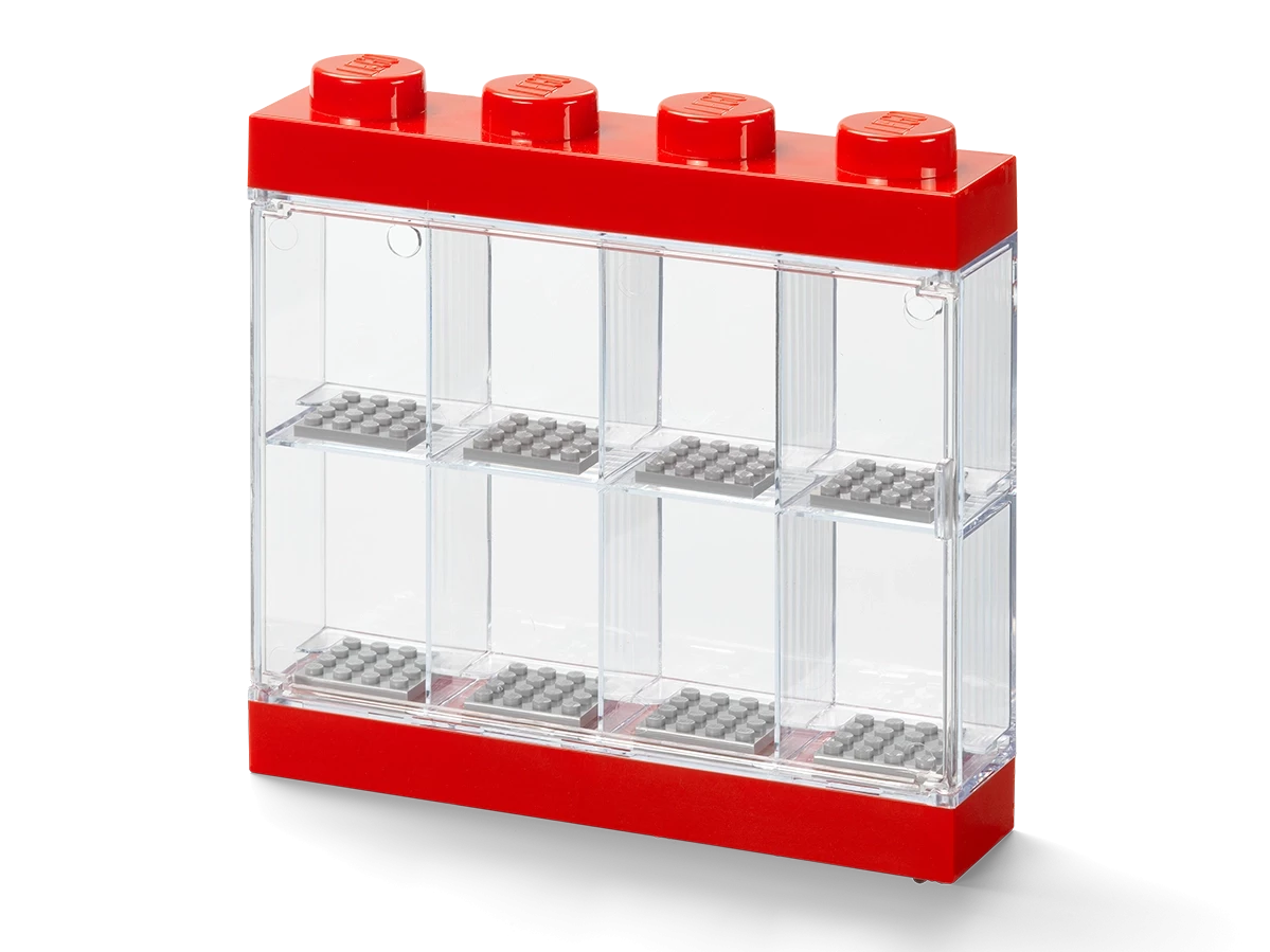 Displaydoos voor 8 minifiguren – rood