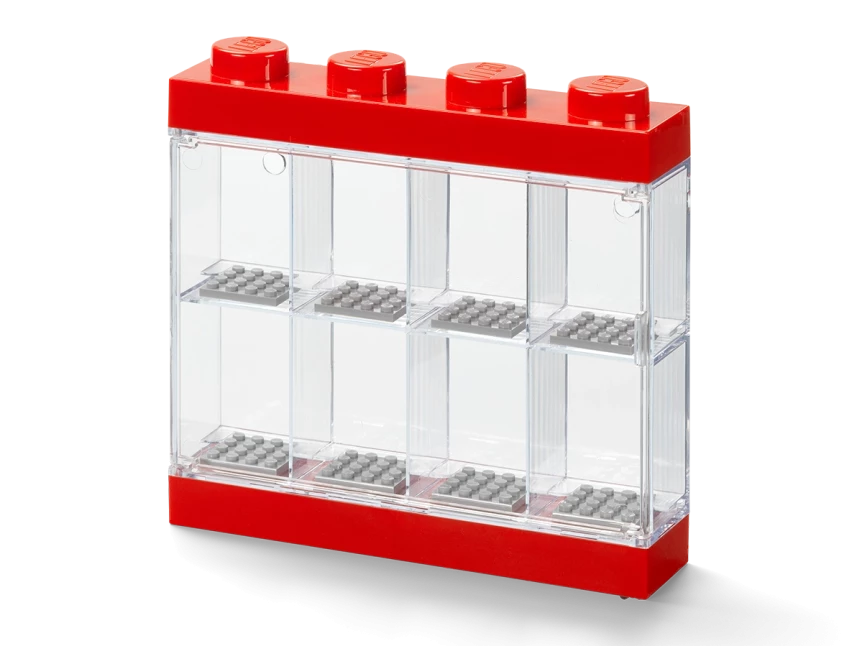 Displaydoos voor 8 minifiguren - rood