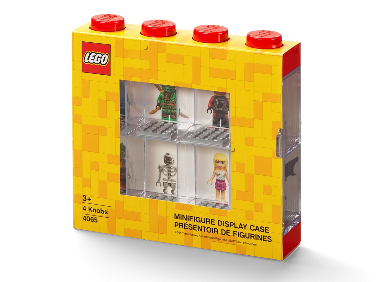 Displaydoos voor 8 minifiguren – rood